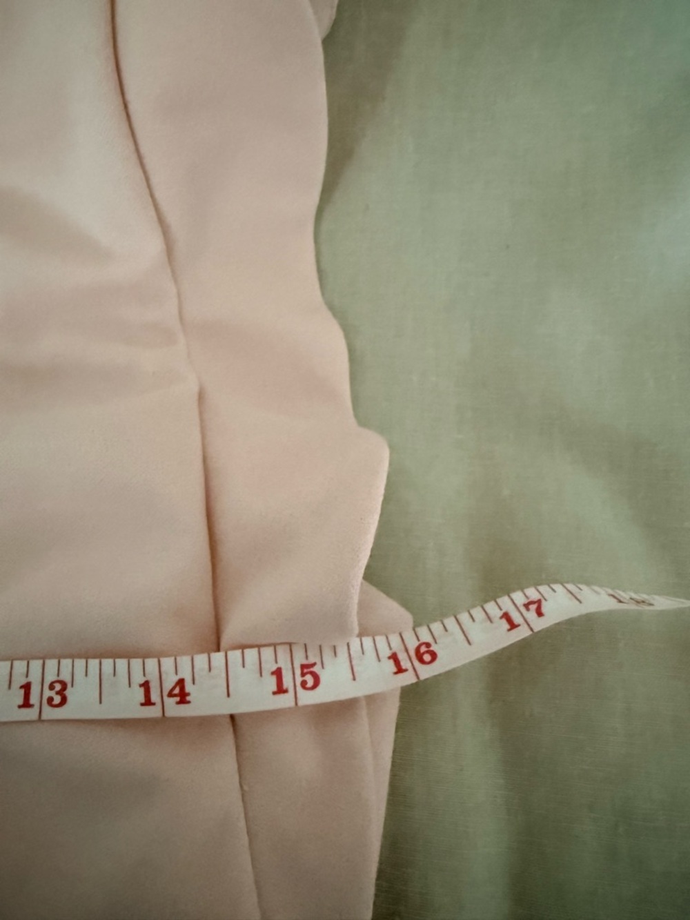 Calvin Klein Blush Pink Sheath Dress | Ruffle Cap Sleeve | Square Back | Lined - Picture 7 of 11